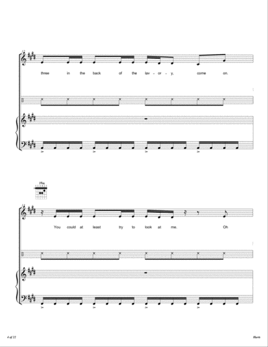 Hurts String Quartet scores gallery preview page 5