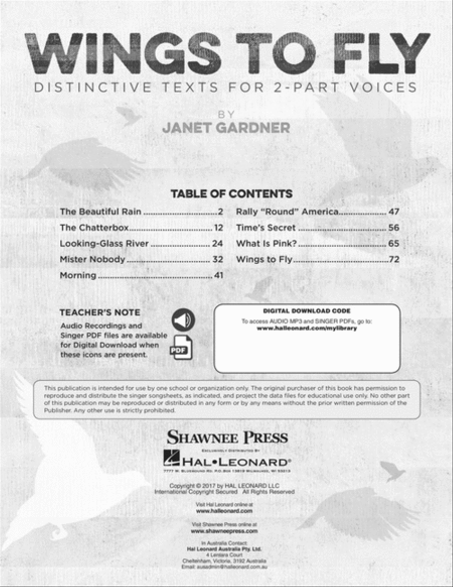 Wings to Fly Choir scores gallery preview page 2