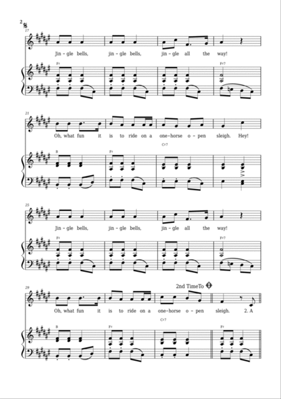 Jingle Bells Voice scores gallery preview page 2