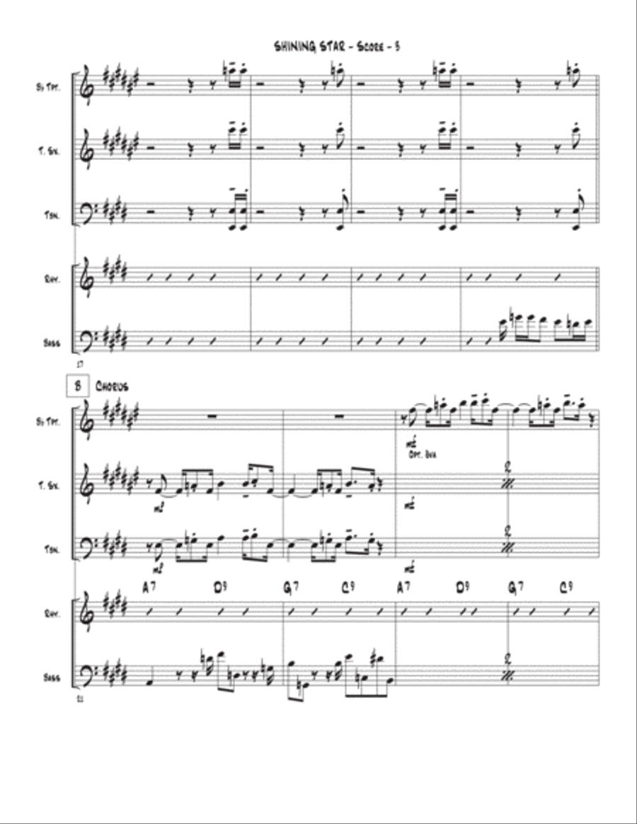 Shining Star Shining Star Tenor Saxophone scores gallery preview page 3
