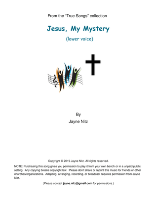 Book cover for Jesus, My Mystery (low voice)