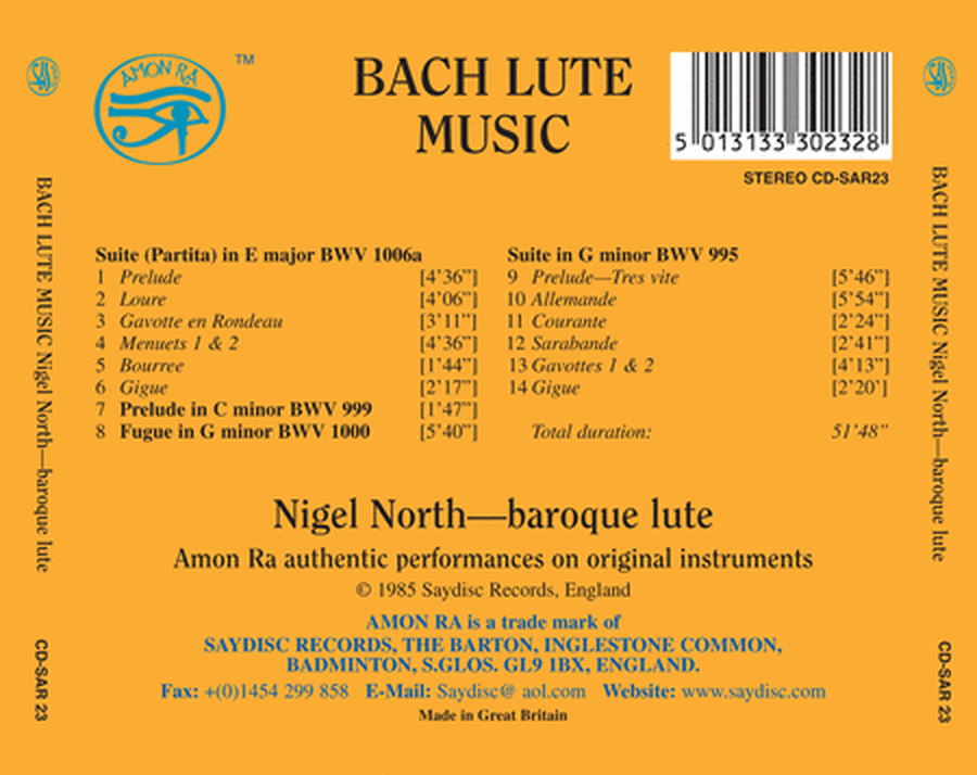 Bach Lute Music