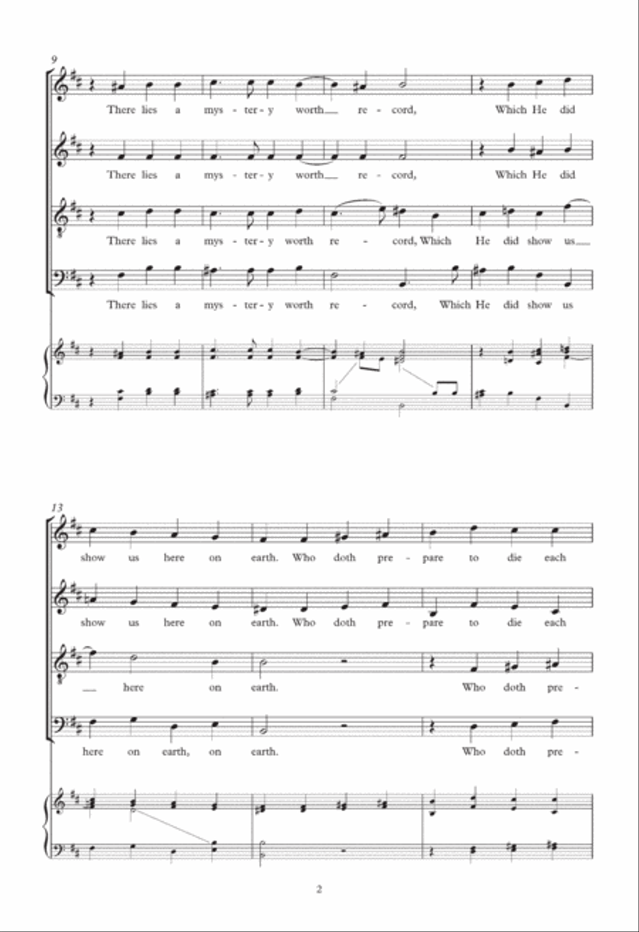 In The Departure Of The Lord Choir scores gallery preview page 2