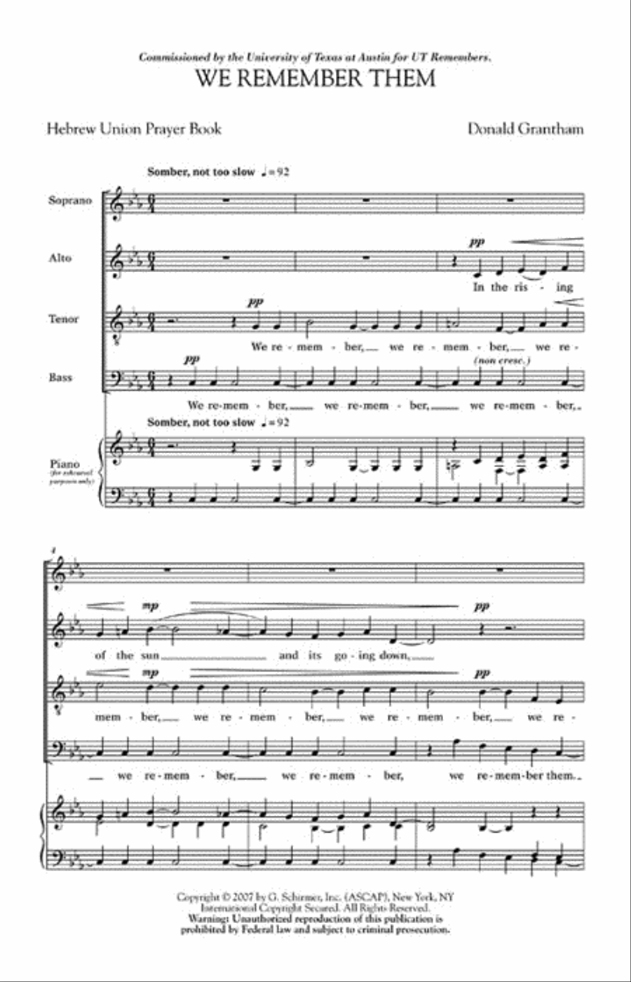 <br>Sheet music extract