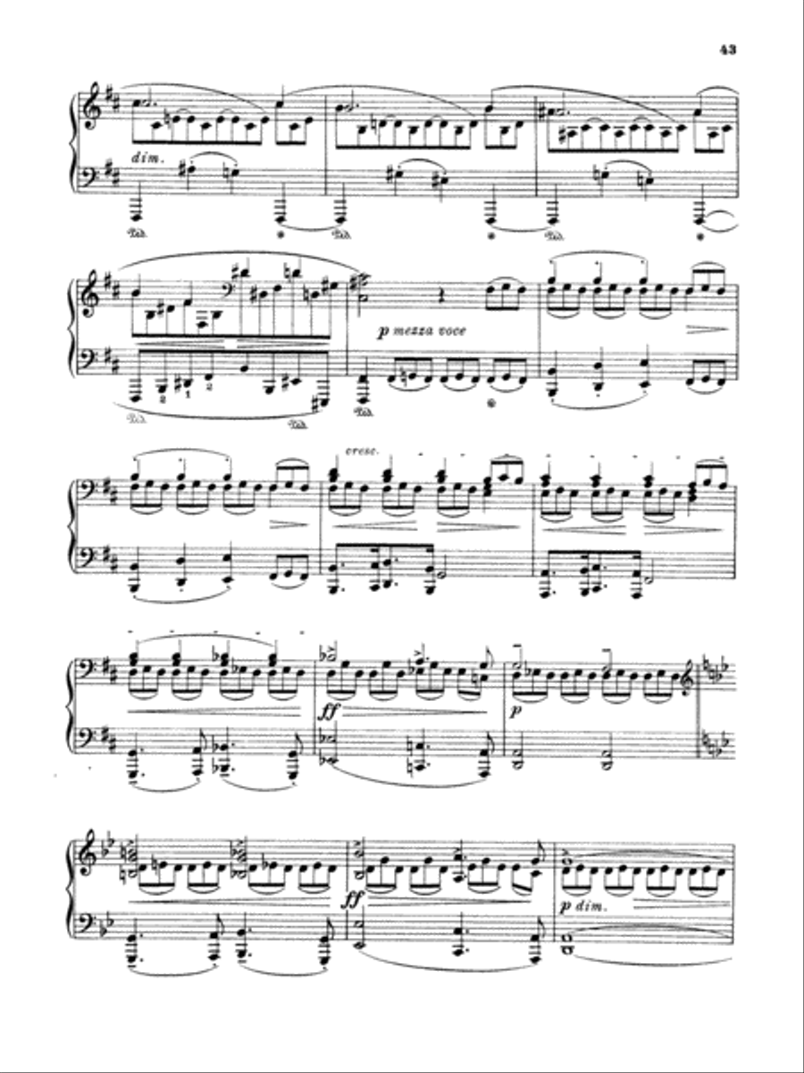 Brahms: Piano Works (Volume II: Op. 76-119 & 5 Etudes) Piano Method scores gallery preview page 4