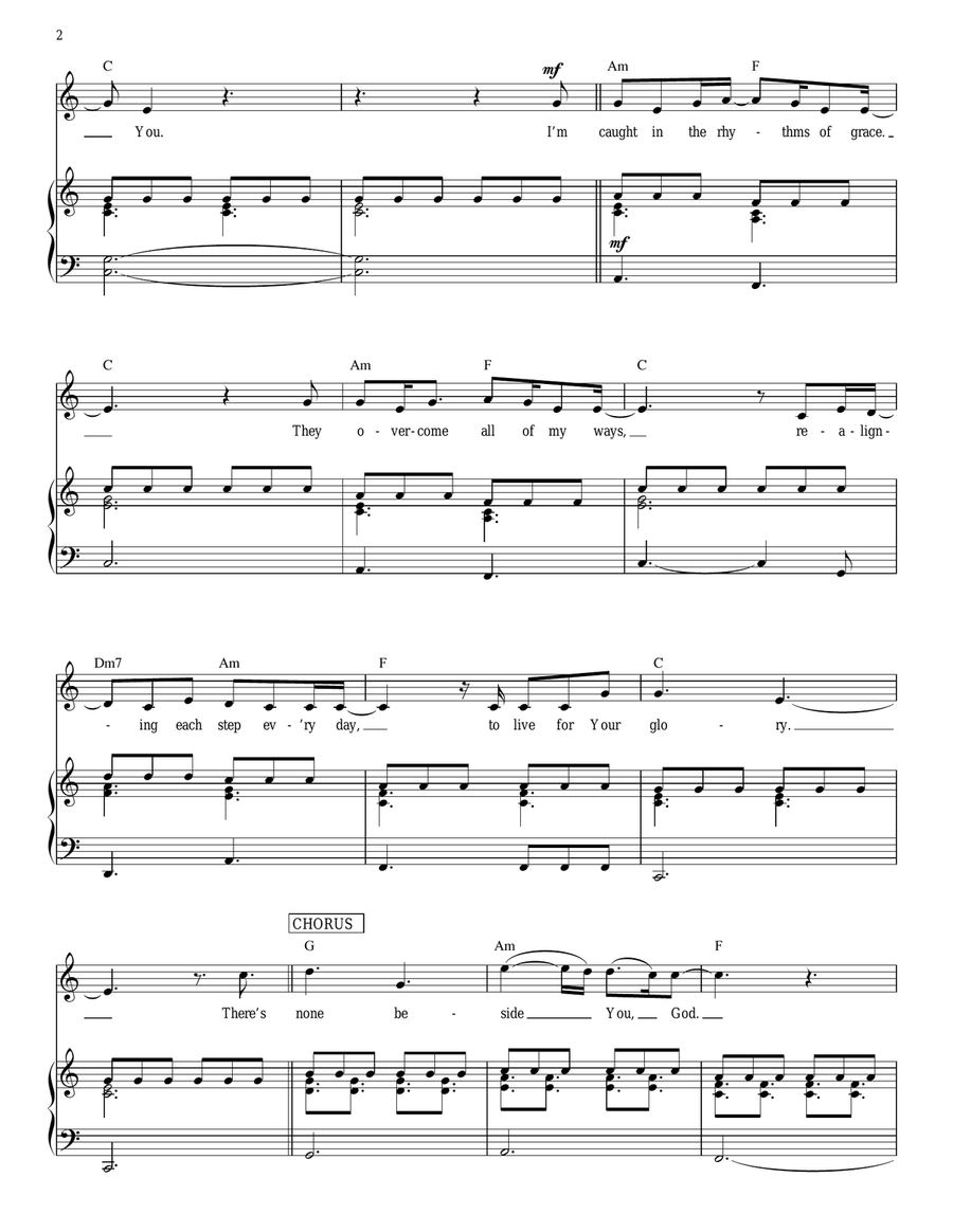 Rhythms Of Grace Piano, Vocal, Guitar scores gallery preview page 2