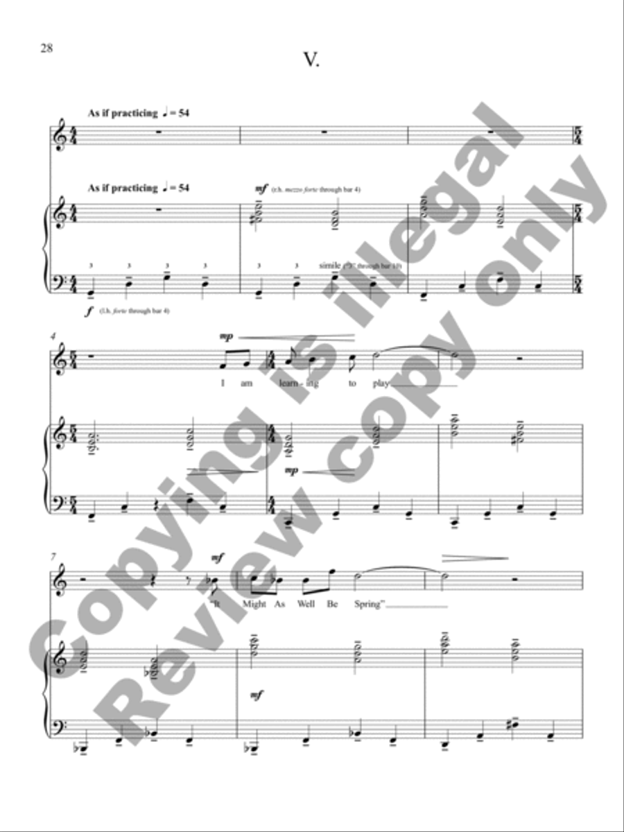Piano Lessons Tenor Voice scores gallery preview page 19