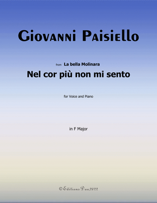 Book cover for Nel cor più non mi sento, by Paisiello, in F Major