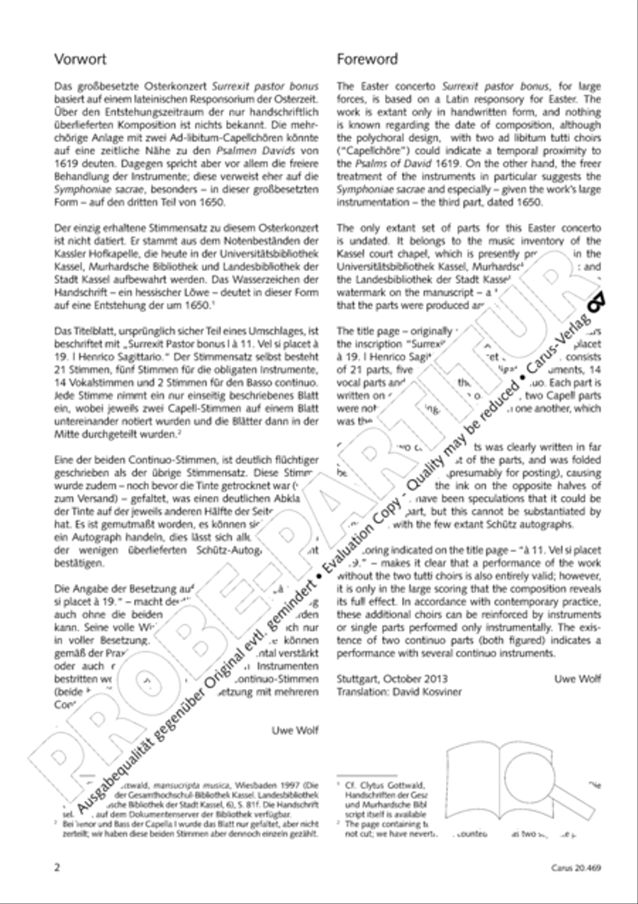 Surrexit pastor bonus (The shepherd blest is risen) 4-Part scores gallery preview page 3