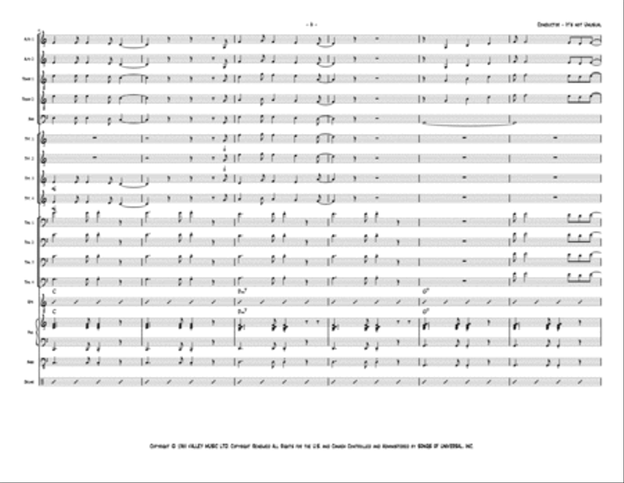 It's Not Unusual Jazz Ensemble scores gallery preview page 6