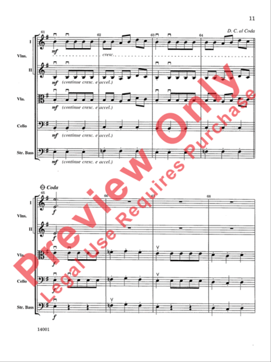 El Toro String Orchestra scores gallery preview page 12