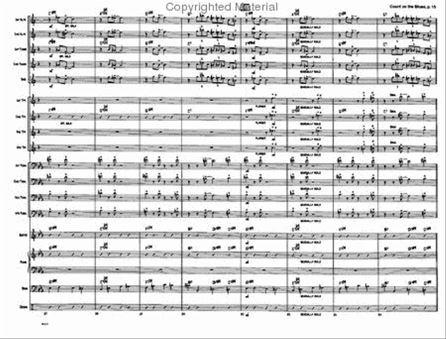 Count on the Blues Count on the Blues Jazz Ensemble scores gallery preview page 16