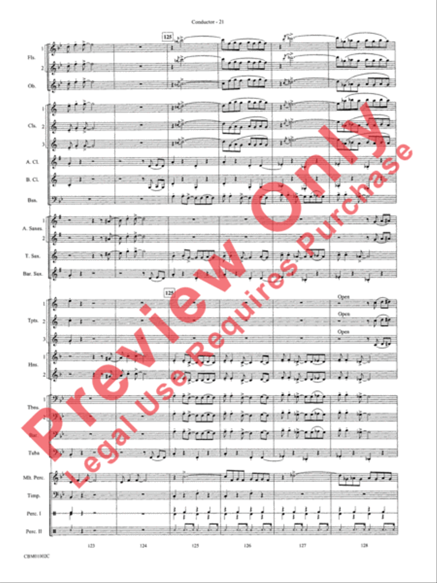 Chicago! (from the Musical Chicago!) Concert Band scores gallery preview page 24