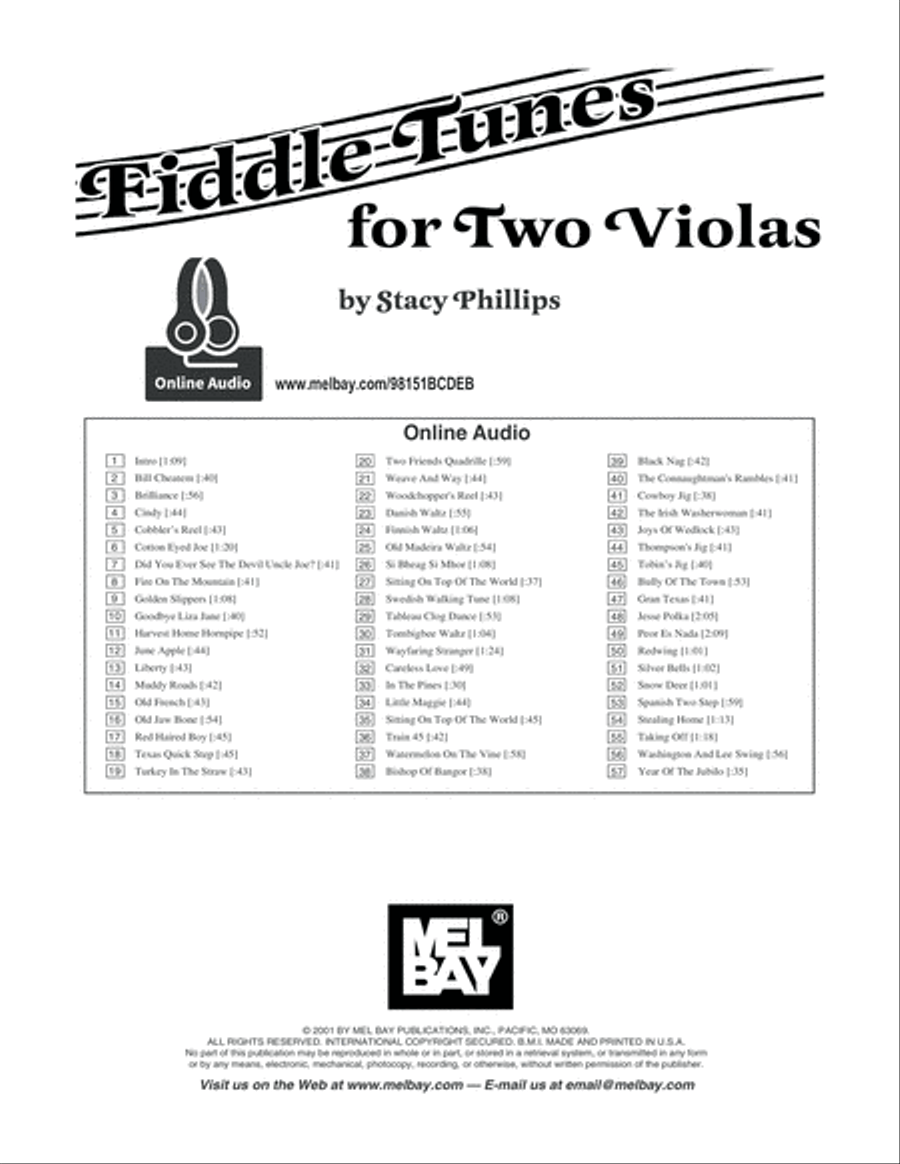 Fiddle Tunes for Two Violas Viola Solo scores gallery preview page 7
