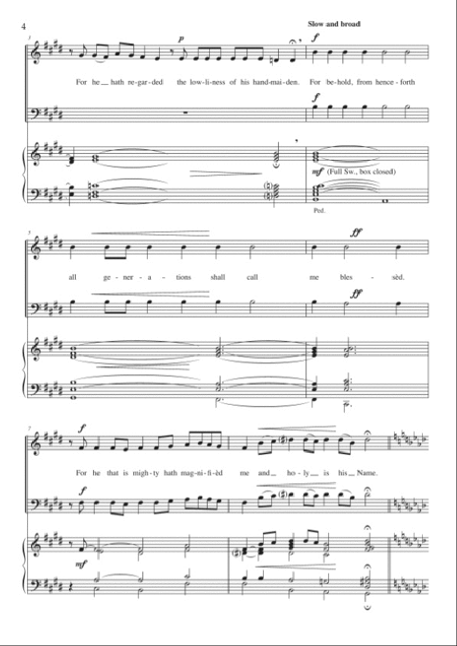 Magnificat and Nunc dimittis 4-Part scores gallery preview page 3