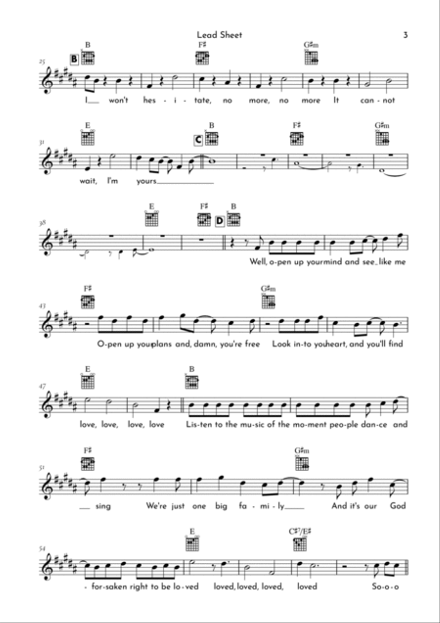 I'm Yours I'm Yours Electric Guitar scores gallery preview page 3