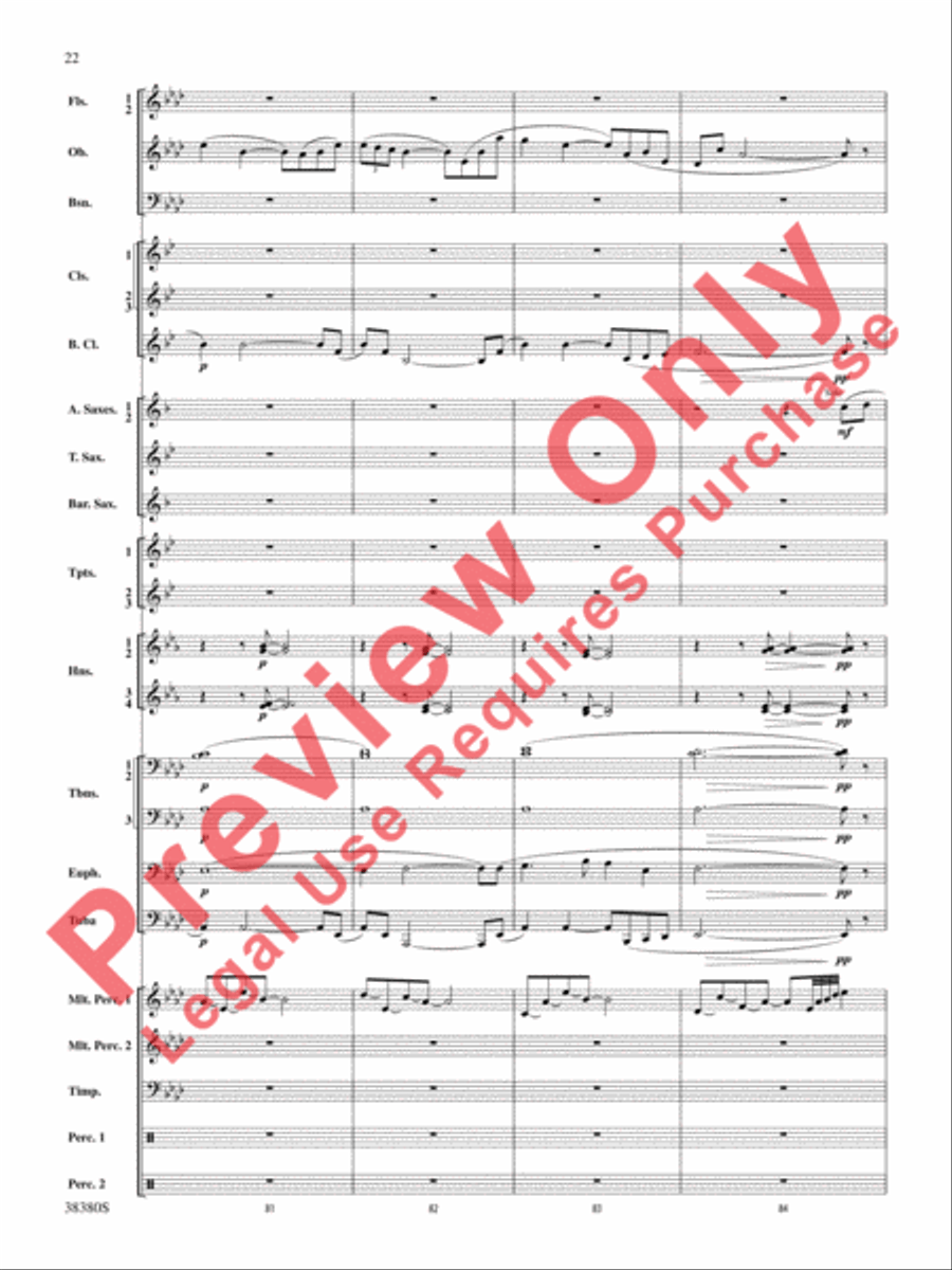 And In the End It Was Earth Concert Band scores gallery preview page 23