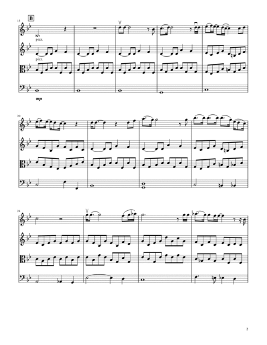 Bohemian Rhapsody String Quartet scores gallery preview page 2