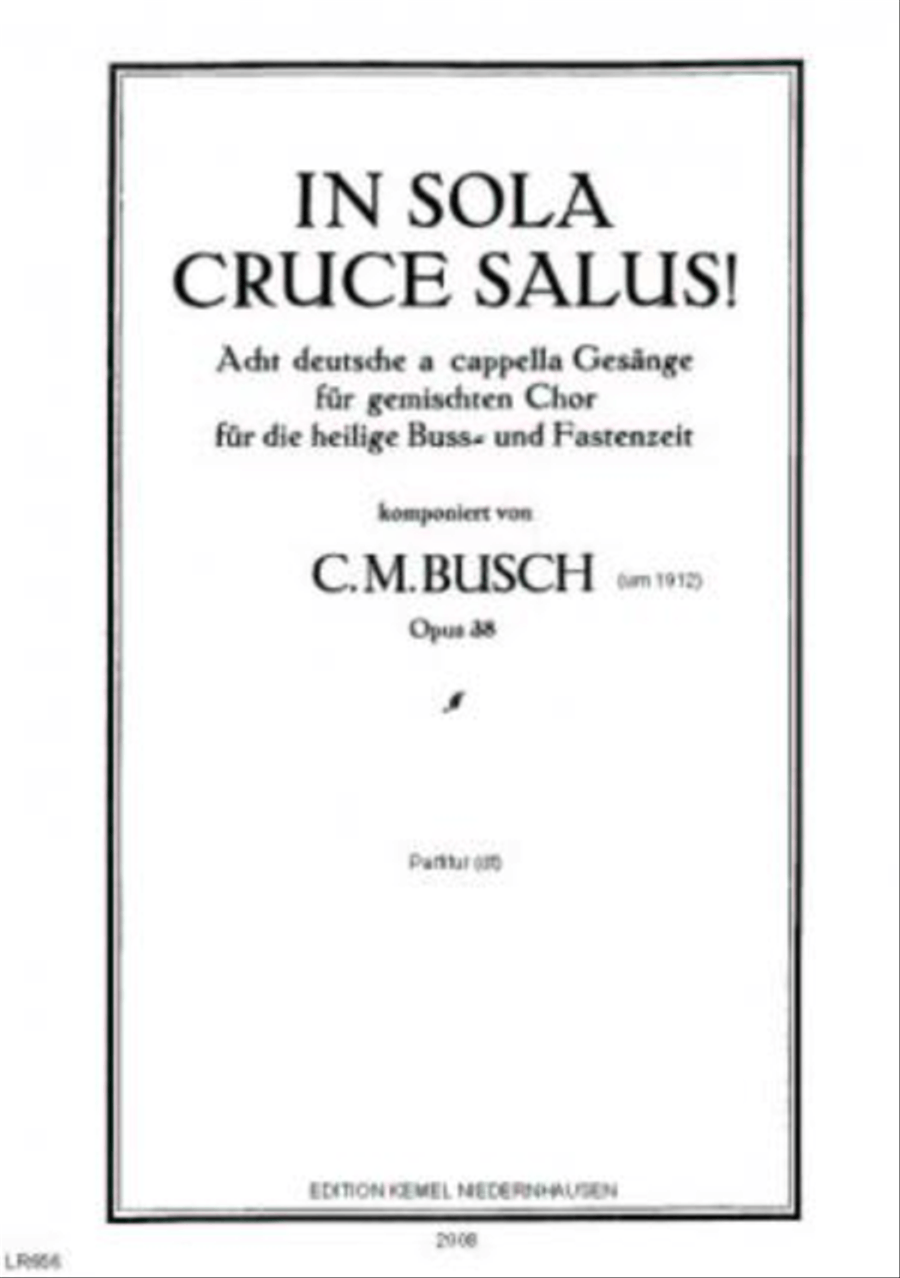 In sola cruce salus!
