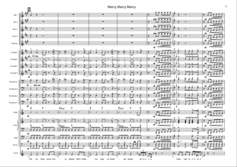 Mercy, Mercy, Mercy Big Band scores gallery preview page 4