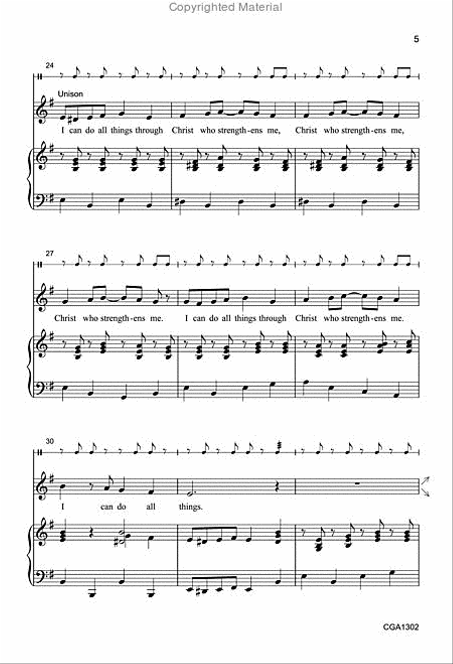 I Can Do All Things 2-Part scores gallery preview page 5