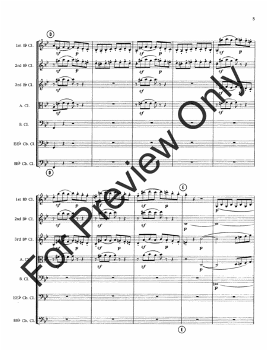 Impresario Overture Impresario Overture B-Flat Clarinet scores gallery preview page 8