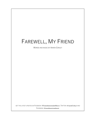 Book cover for Farewell, My Friend