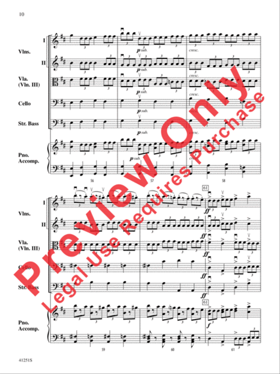 Coronation March (from The Prophet) String Orchestra scores gallery preview page 11