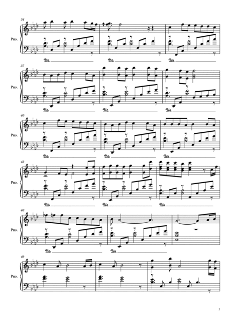 Tum Hi Ho Piano Solo scores gallery preview page 3