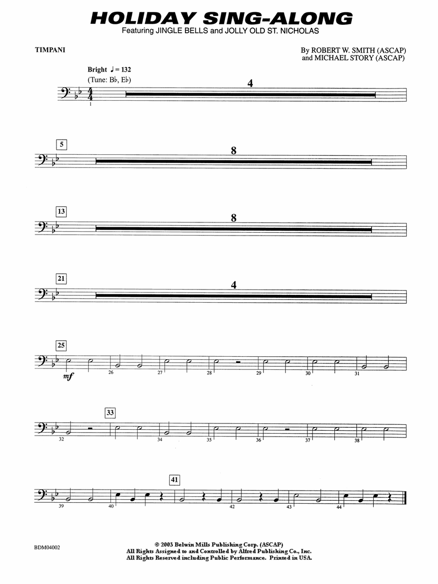 Holiday Sing-Along: Timpani