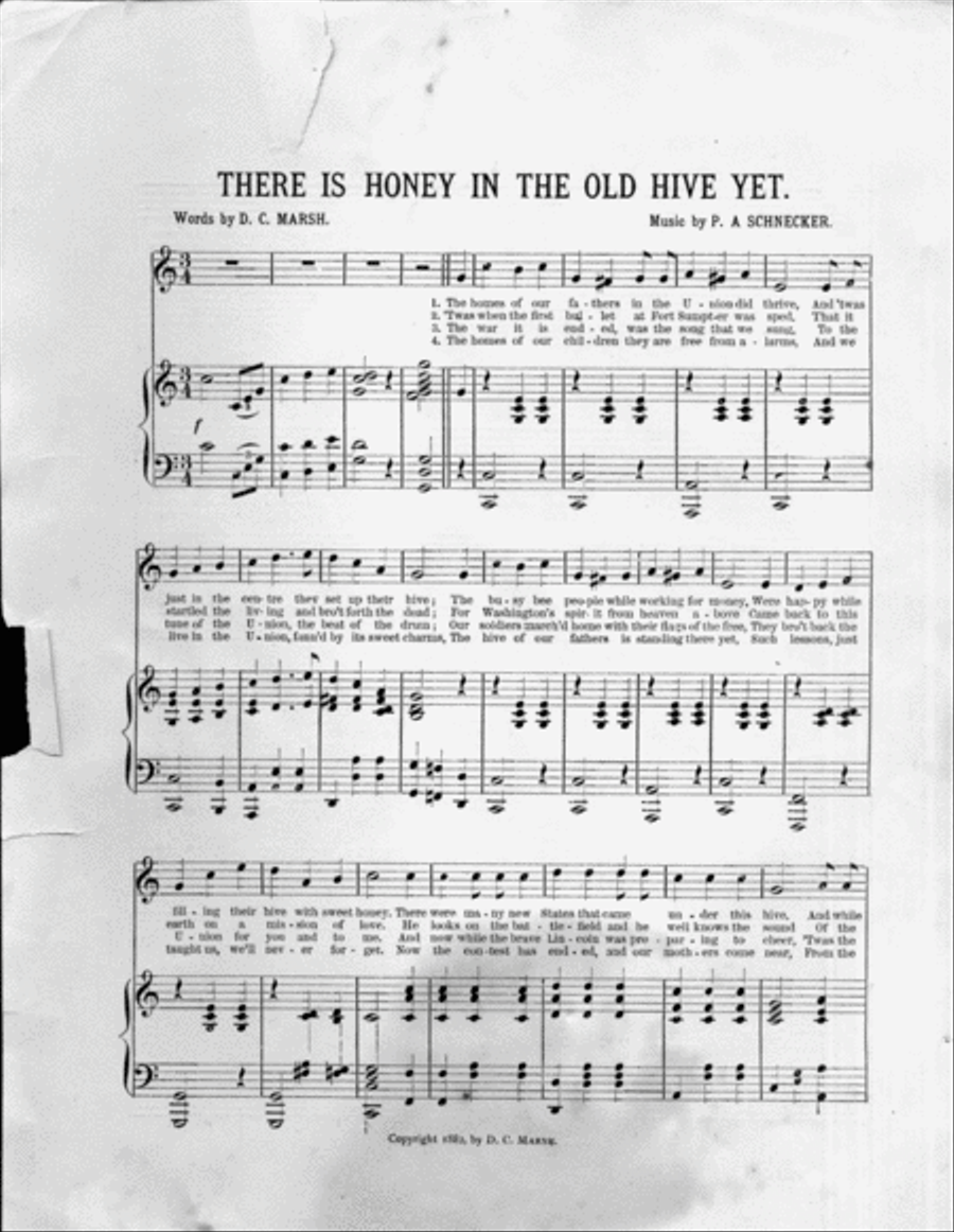 There's Honey in the Old Hive Yet. A New National Song and Chorus Choir scores gallery preview page 2