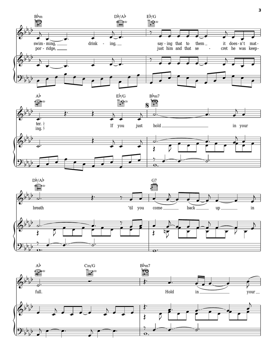 Genius Next Door Genius Next Door Piano, Vocal, Guitar scores gallery preview page 3