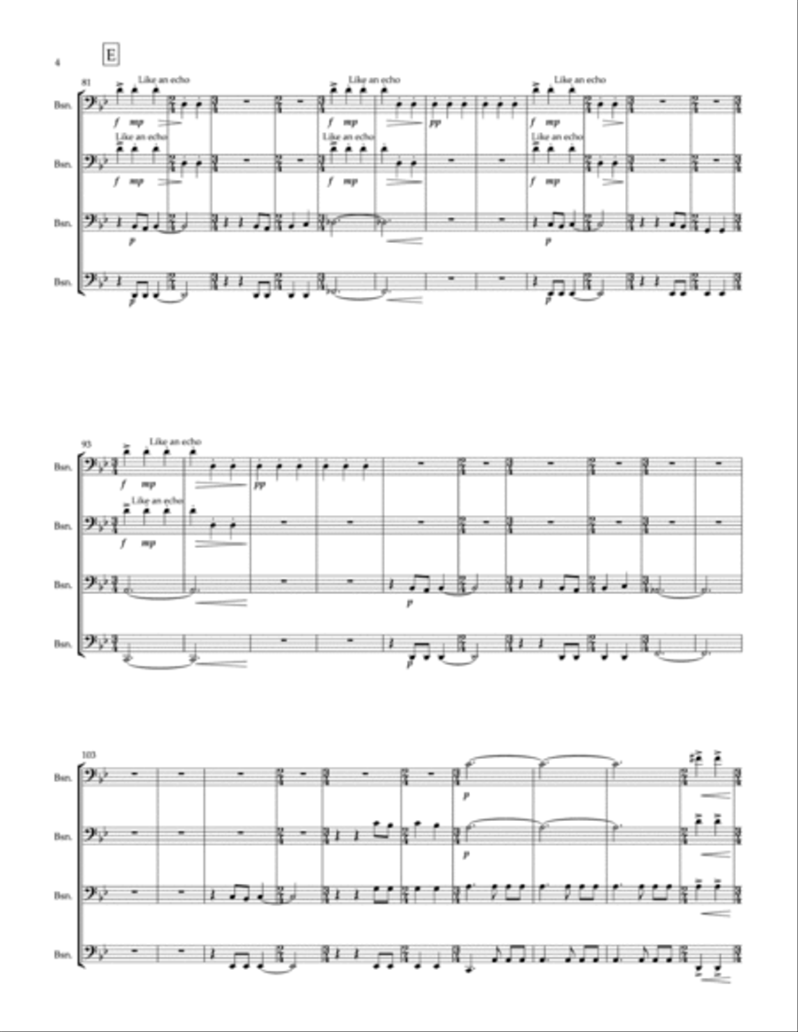 The Book Of Boba Fett Main Title Theme Woodwind Quartet scores gallery preview page 4