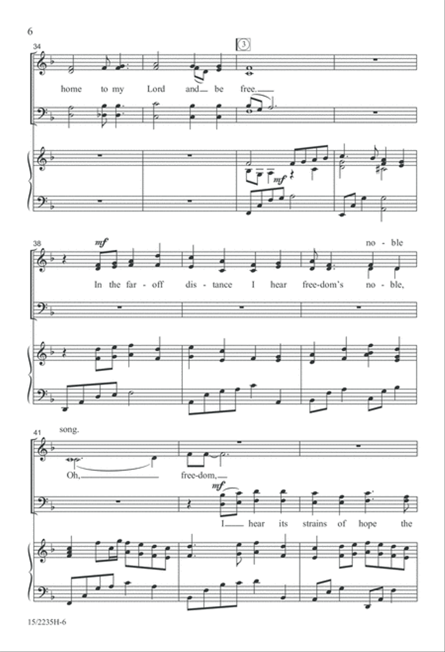 Song of Freedom 4-Part scores gallery preview page 7