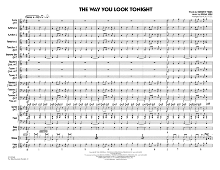 The Way You Look Tonight - Full Score