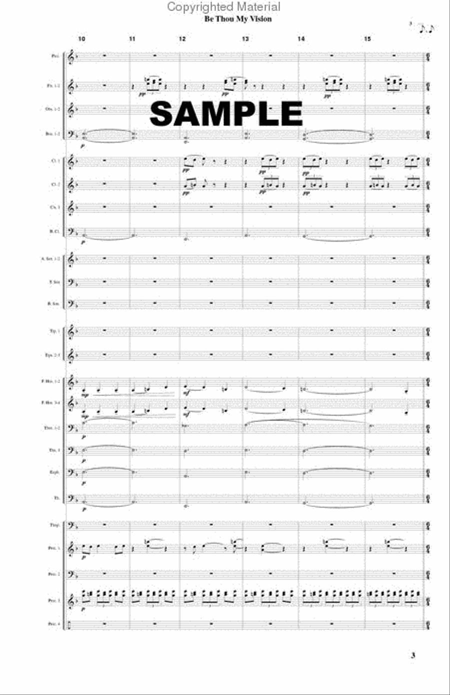 Be Thou My Vision Concert Band scores gallery preview page 4