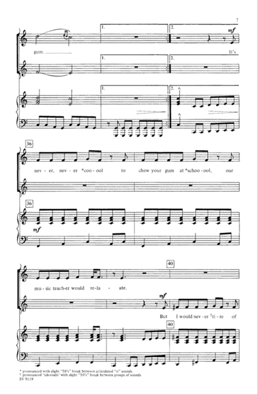 Bubble Trouble Choir scores gallery preview page 6