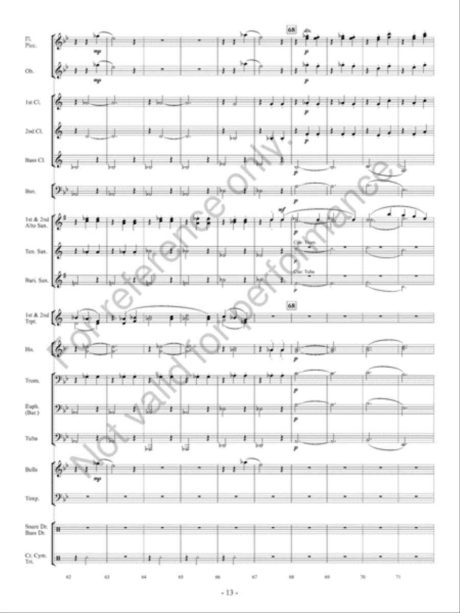Orpheus Concert Band scores gallery preview page 14