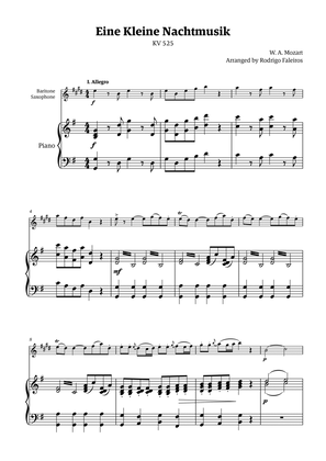 Eine Kleine Nachtmusik (for solo baritone sax with piano accompaniment)