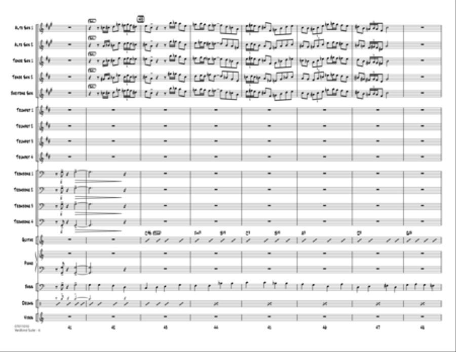 Yardbird Suite (arr. Mark Taylor) - Conductor Score (Full Score) Jazz Ensemble scores gallery preview page 6