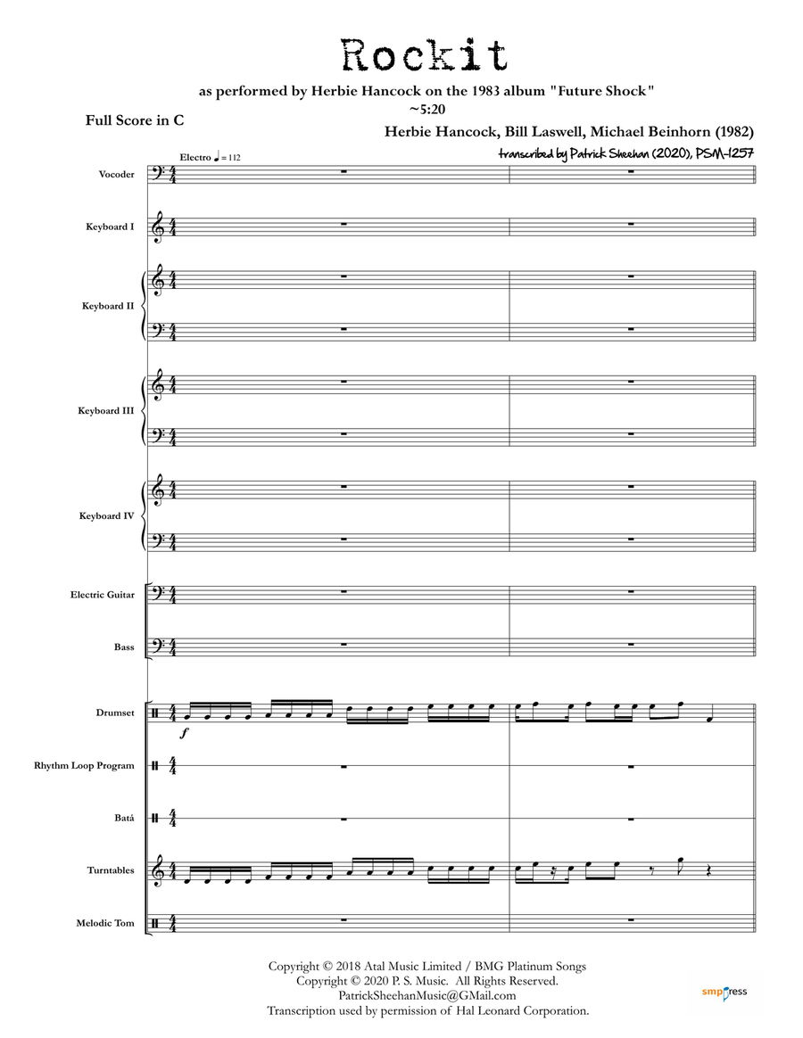 Rockit Small Ensemble scores gallery preview page 1