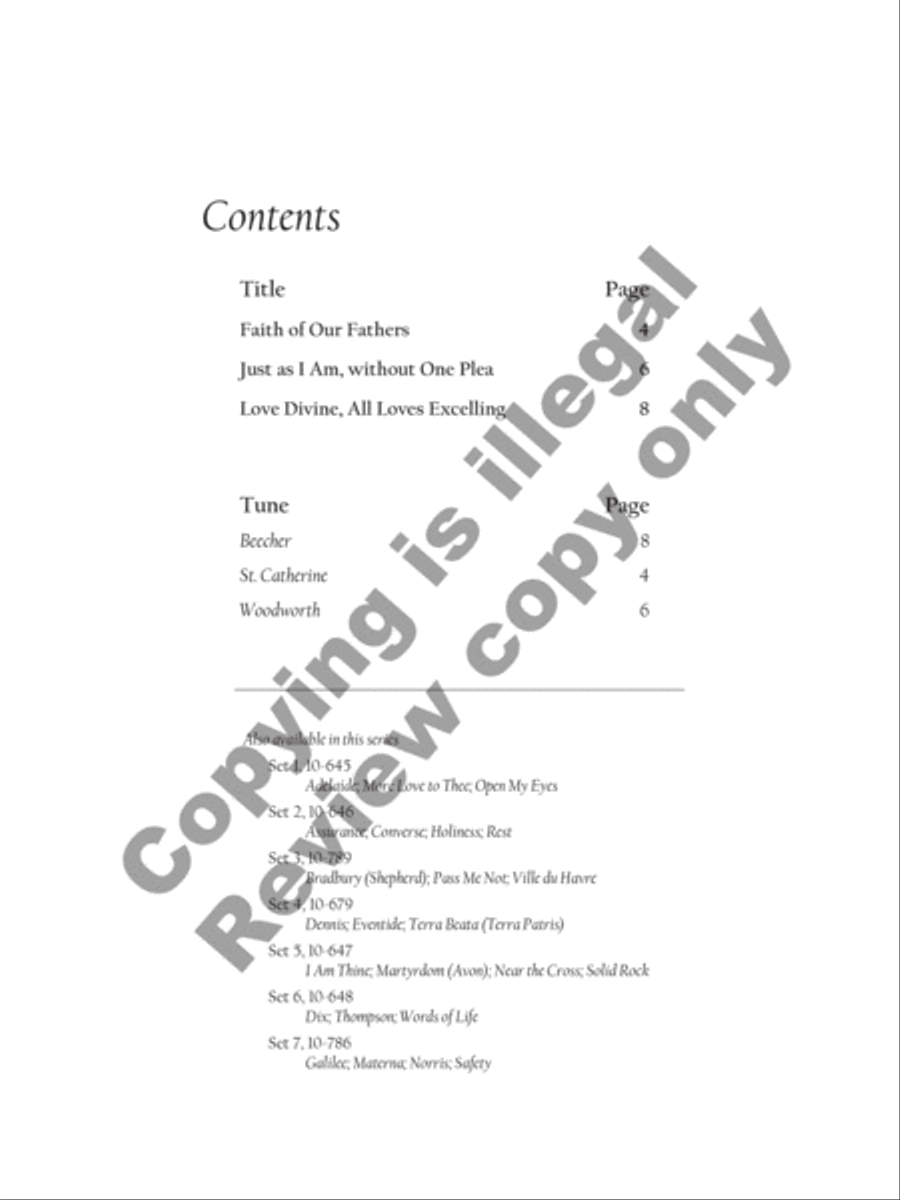 Prayerful Preludes, Set 8 Organ scores gallery preview page 3