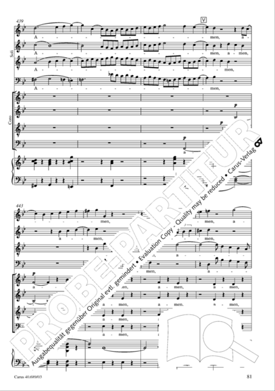 Missa solemnis Missa solemnis 4-Part scores gallery preview page 82
