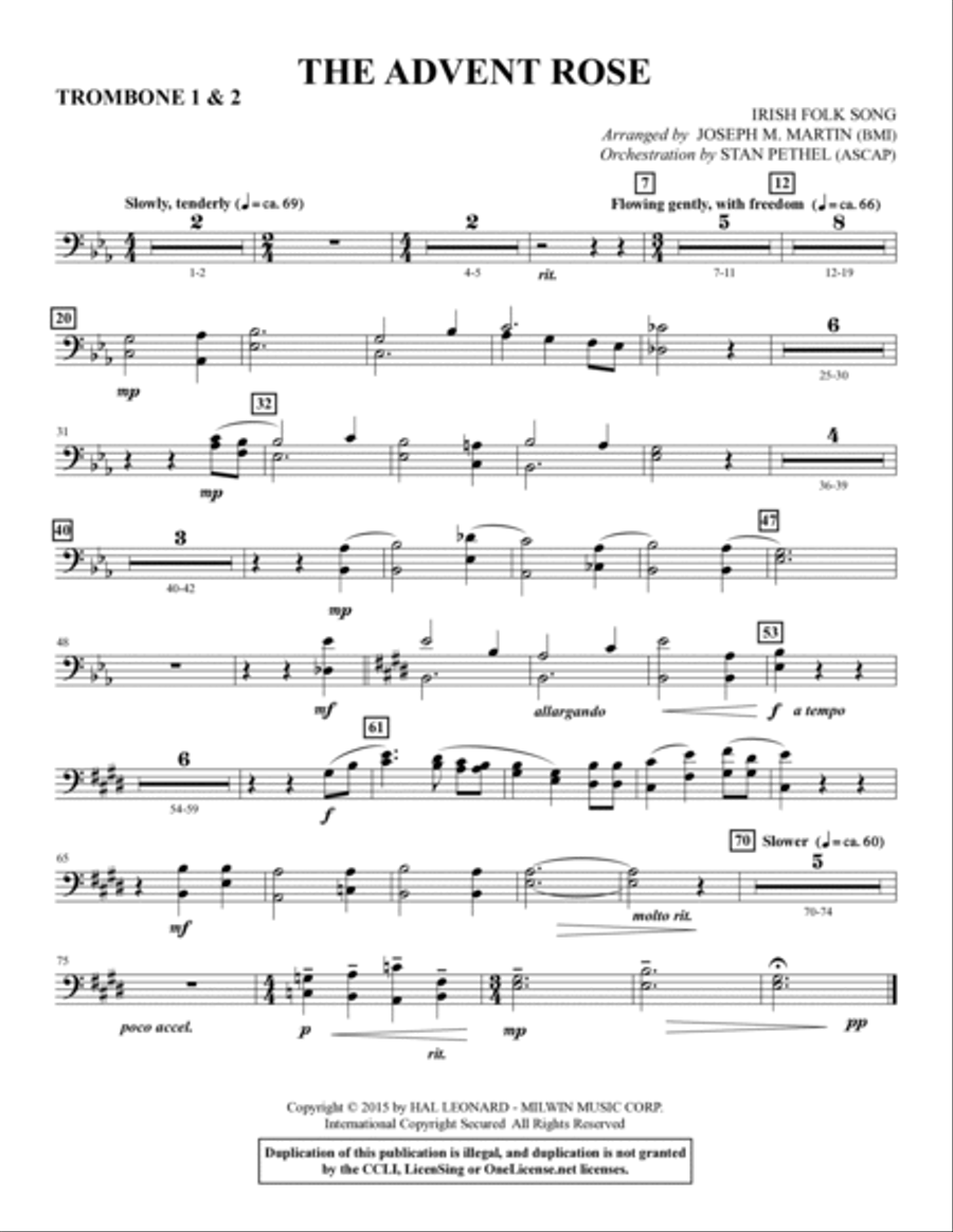Let There Be Christmas - Trombone 1 & 2 Choir scores gallery preview page 5