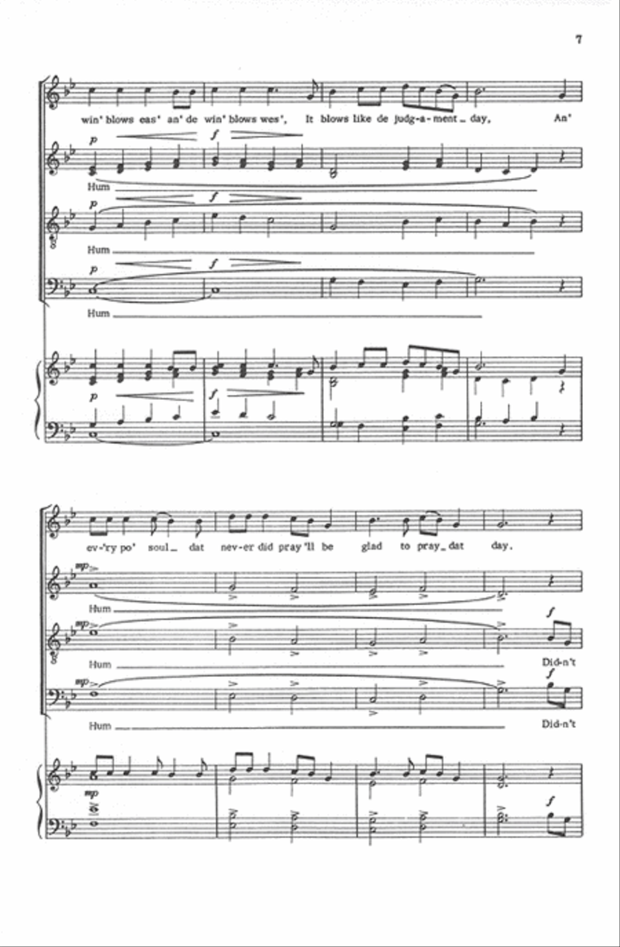 Didn't My Lord Deliver Daniel - SATB divisi Divisi scores gallery preview page 7