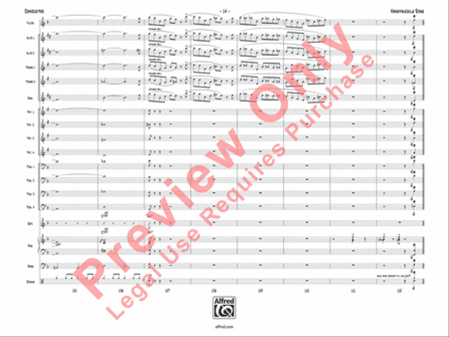 Honeysuckle Rose Jazz Ensemble scores gallery preview page 17
