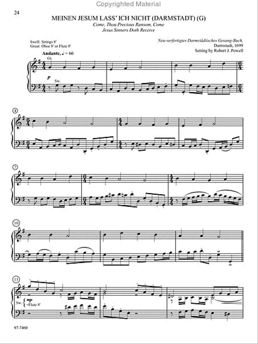 Hymn Prelude Library: Lutheran Service Book, Vol. 7 (M) Organ scores gallery preview page 5