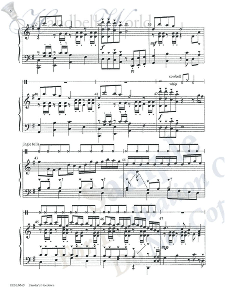 Caroler's Hoedown 5-Octaves scores gallery preview page 5