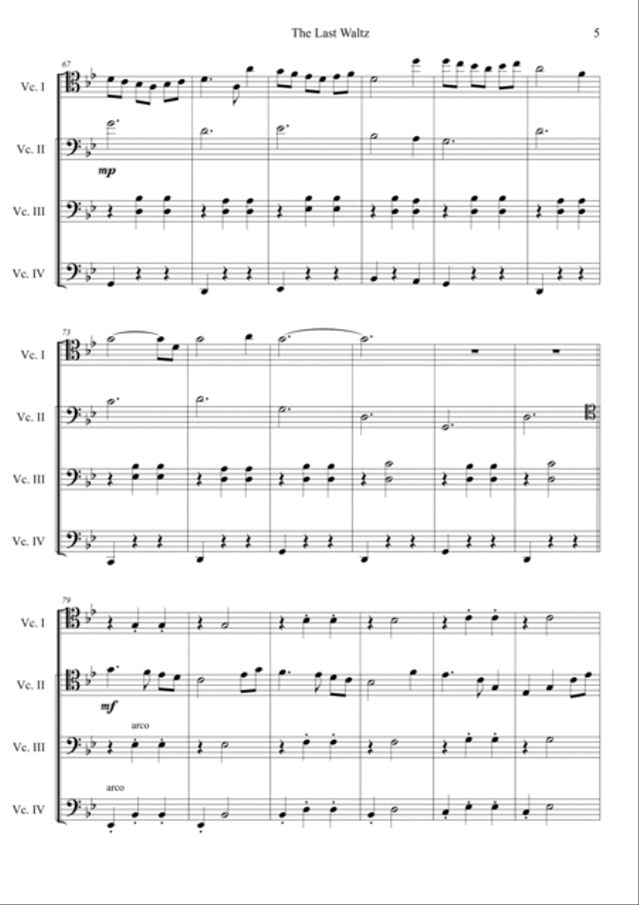 The Last Waltz (Oldboy OST) Cello scores gallery preview page 5