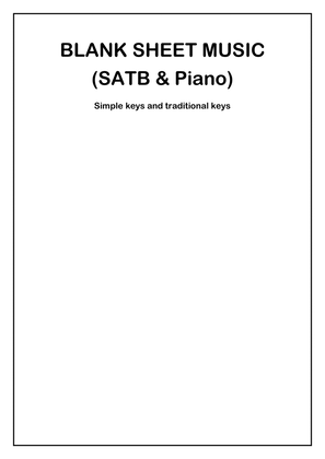 Book cover for 📝 Blank Sheet Music (SATB & Piano)